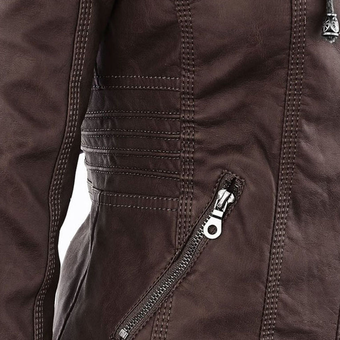 Fleur | Hooded Moto Jacket