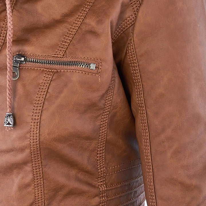 Bethany | Hooded Moto Jacket