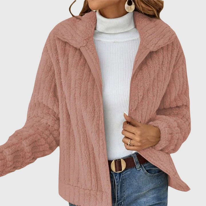 Nancy | Cozy Textured Zip Jacket