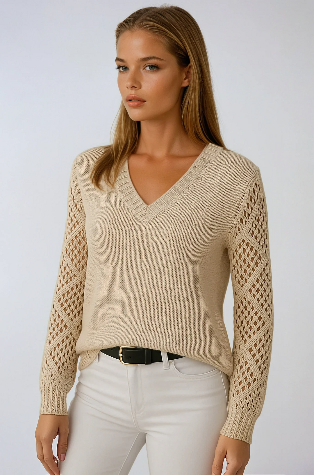Claudia | Openwork Knit Sweater