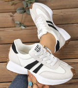 Adelaide | Retro-Striped Comfort Sneakers