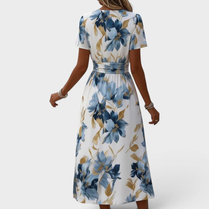 Aurelie | Floral A-Line Midi Dress