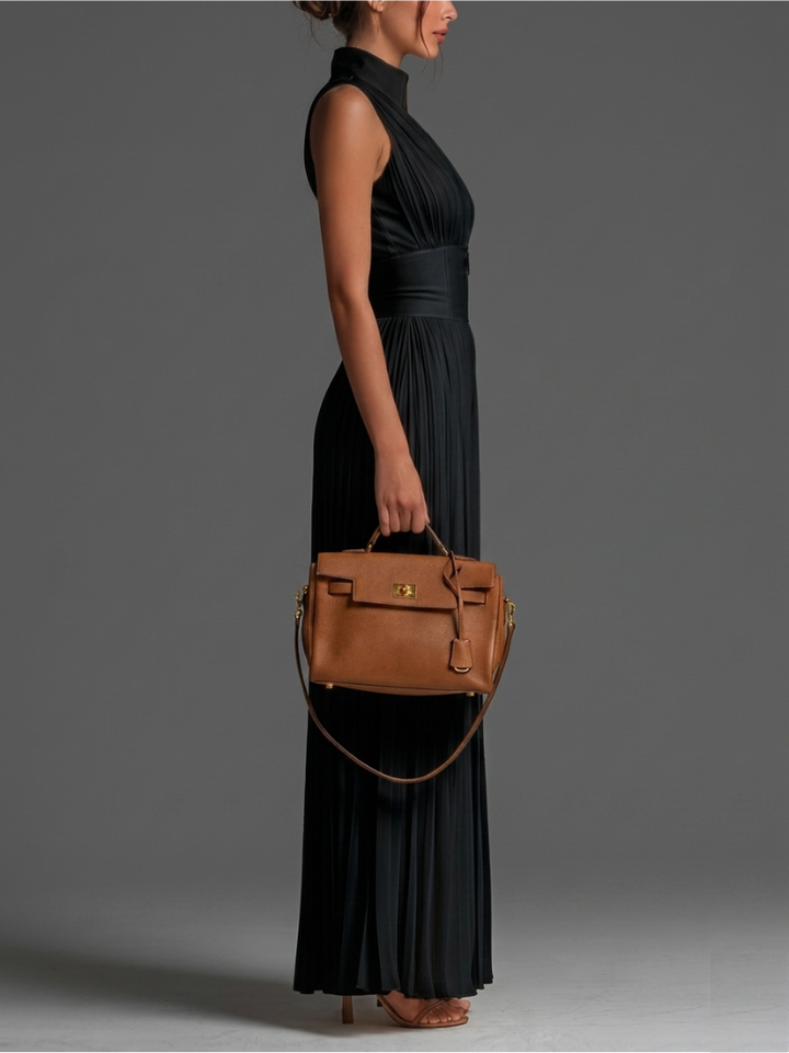 Liora | Pleated Wide-Leg Jumpsuit