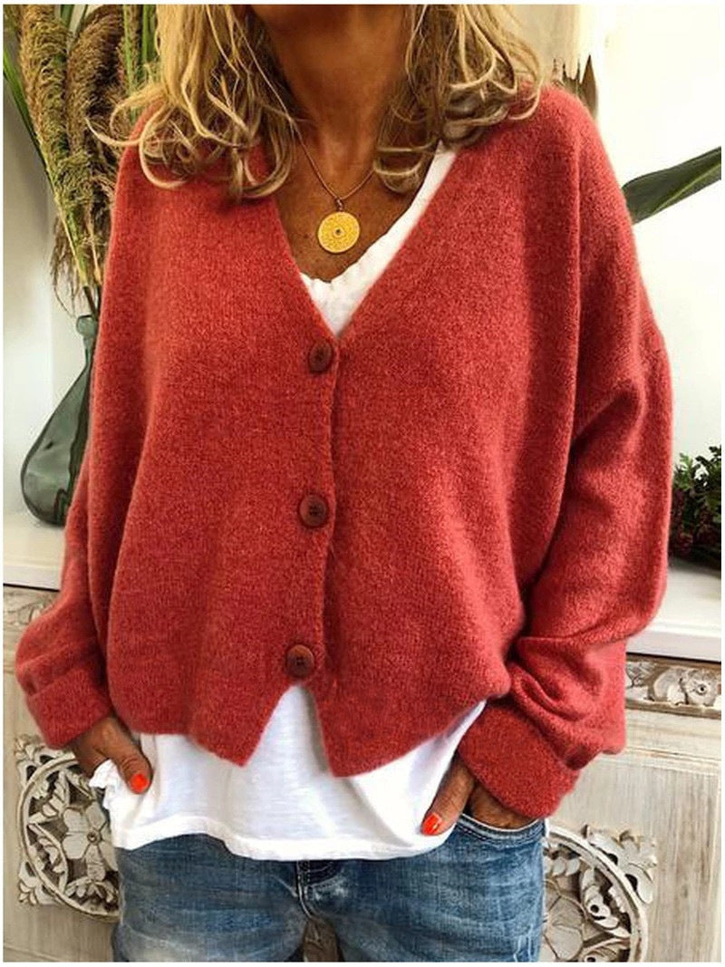 Linda | Relaxed Button-Front Cardigan