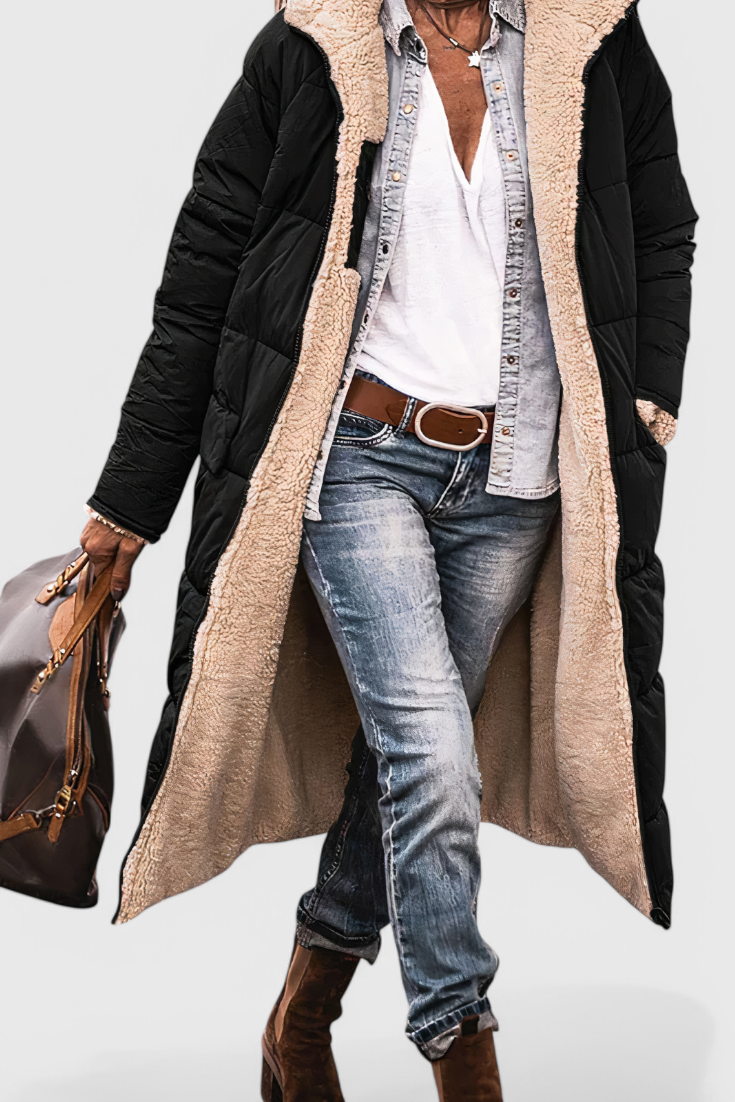 Rosalind | Cozy Longline Hooded Coat