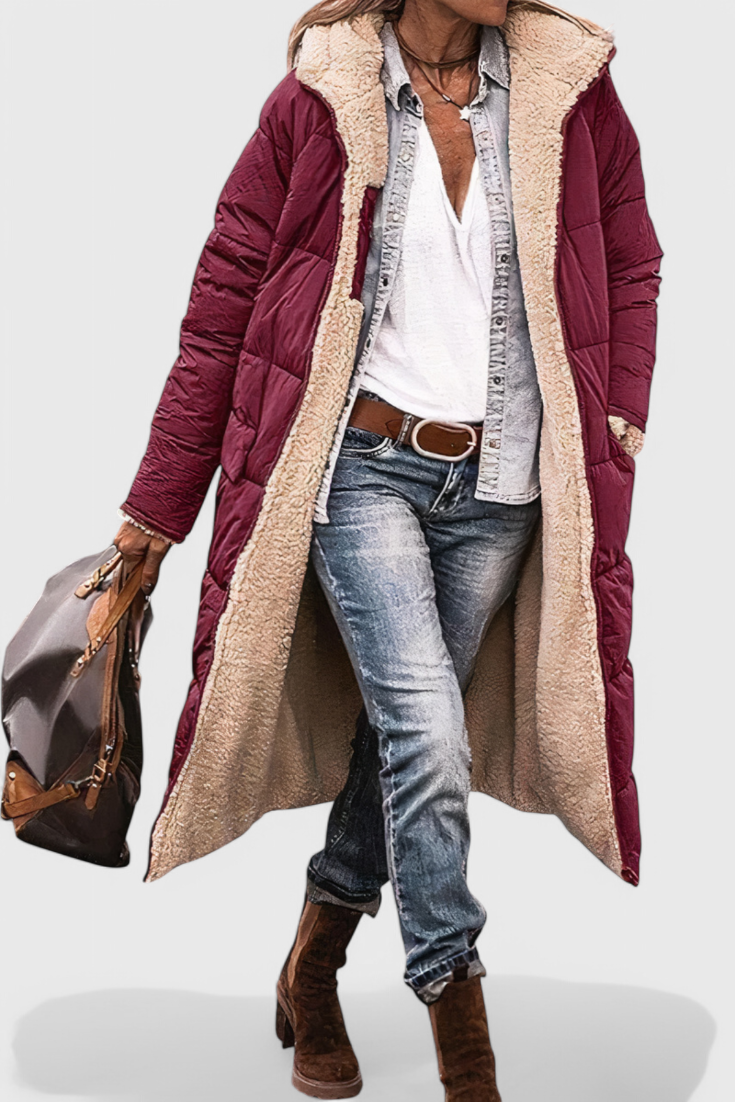 Rosalind | Cozy Longline Hooded Coat