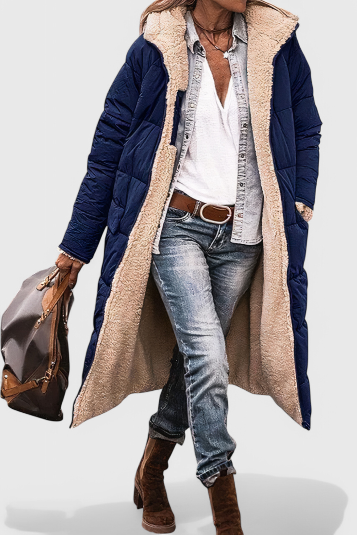 Rosalind | Cozy Longline Hooded Coat
