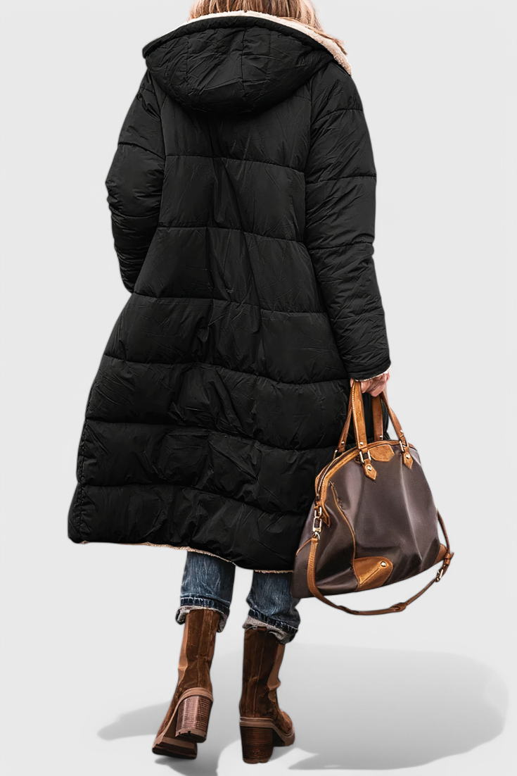 Tamsin | Cozy Longline Hooded Coat