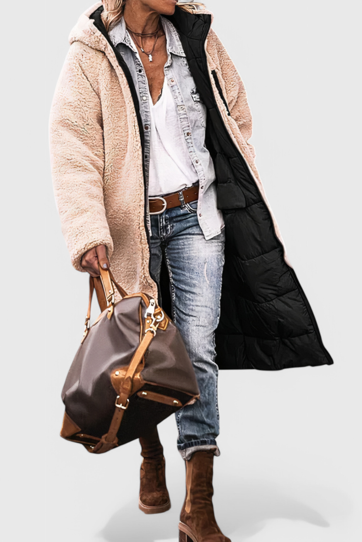 Tamsin | Cozy Longline Hooded Coat