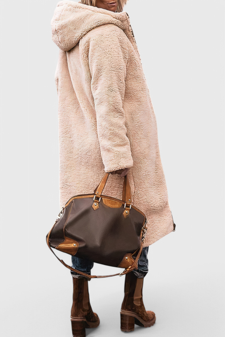 Rosalind | Cozy Longline Hooded Coat