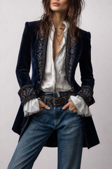 Isabelle | Embellished Long Jacket