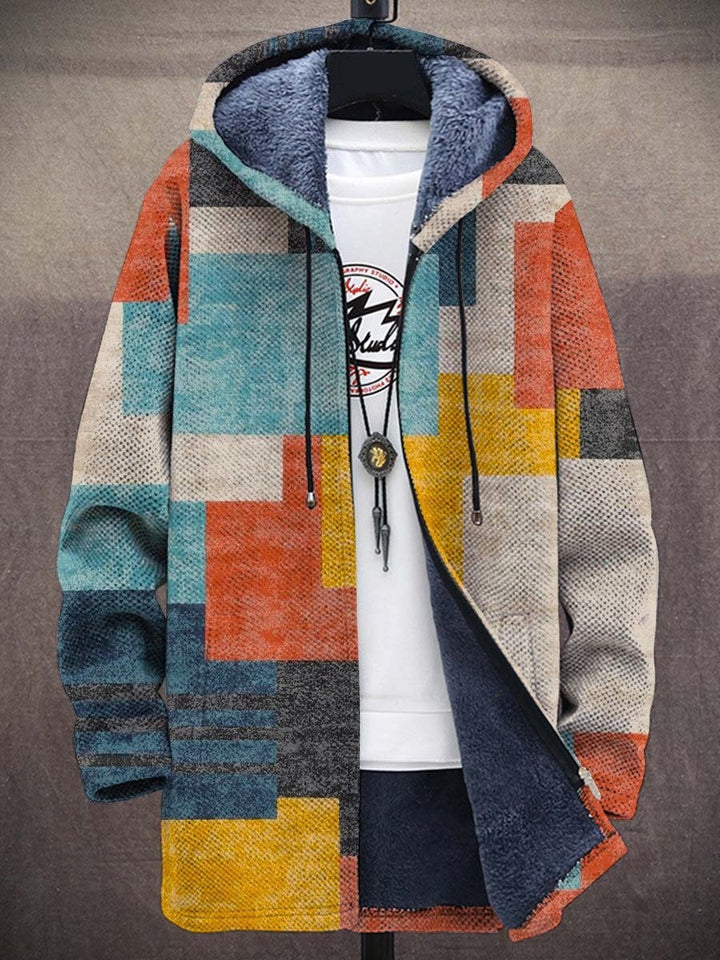 Desmond | Hooded Artistic-Print Cardigan