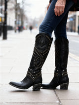 Roxanne | Studded Tall Western Boots