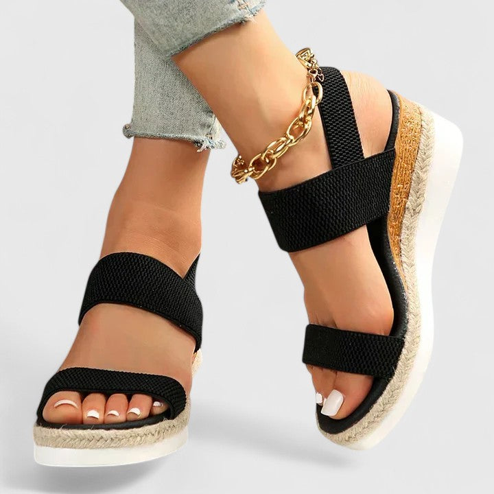 Leona | Cushioned Wedge Sandals
