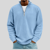Desmond | Ribbed Quarter-Zip Sweater