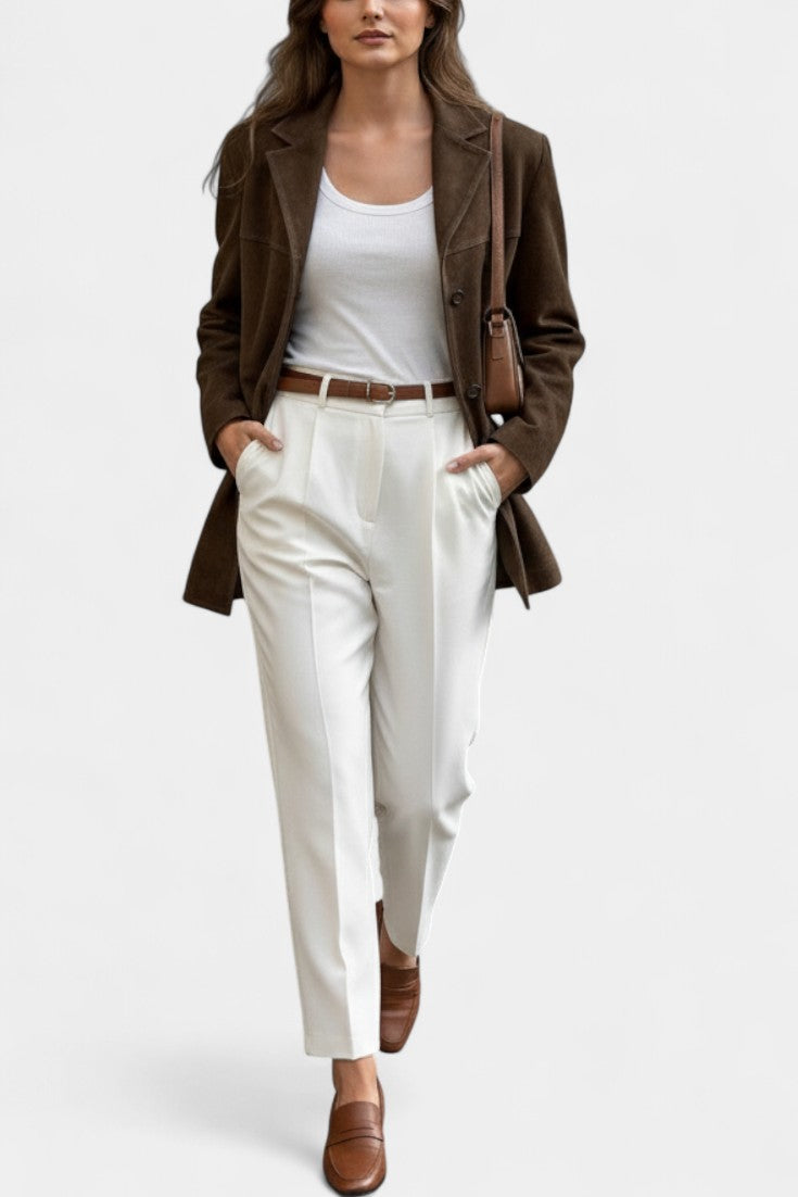 Maeve | Notched-Collar Straight Jacket