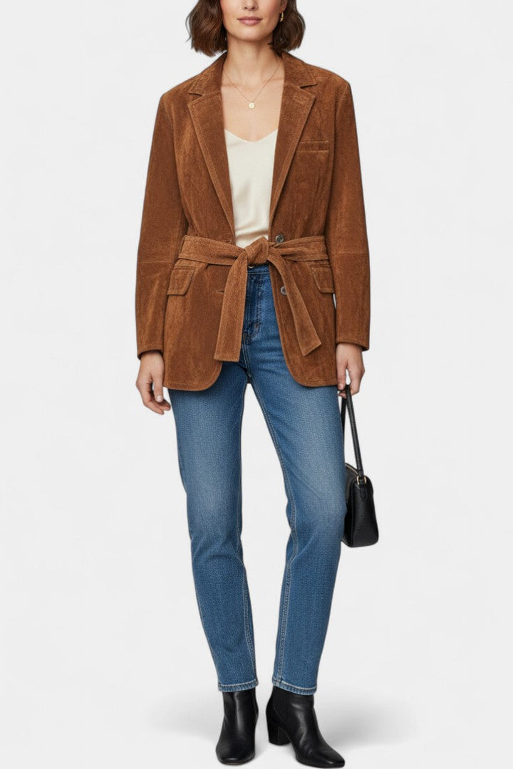Wren | Tie-Waist Tailored Blazer