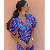 Camryn | Ruched Puff Sleeve Dress