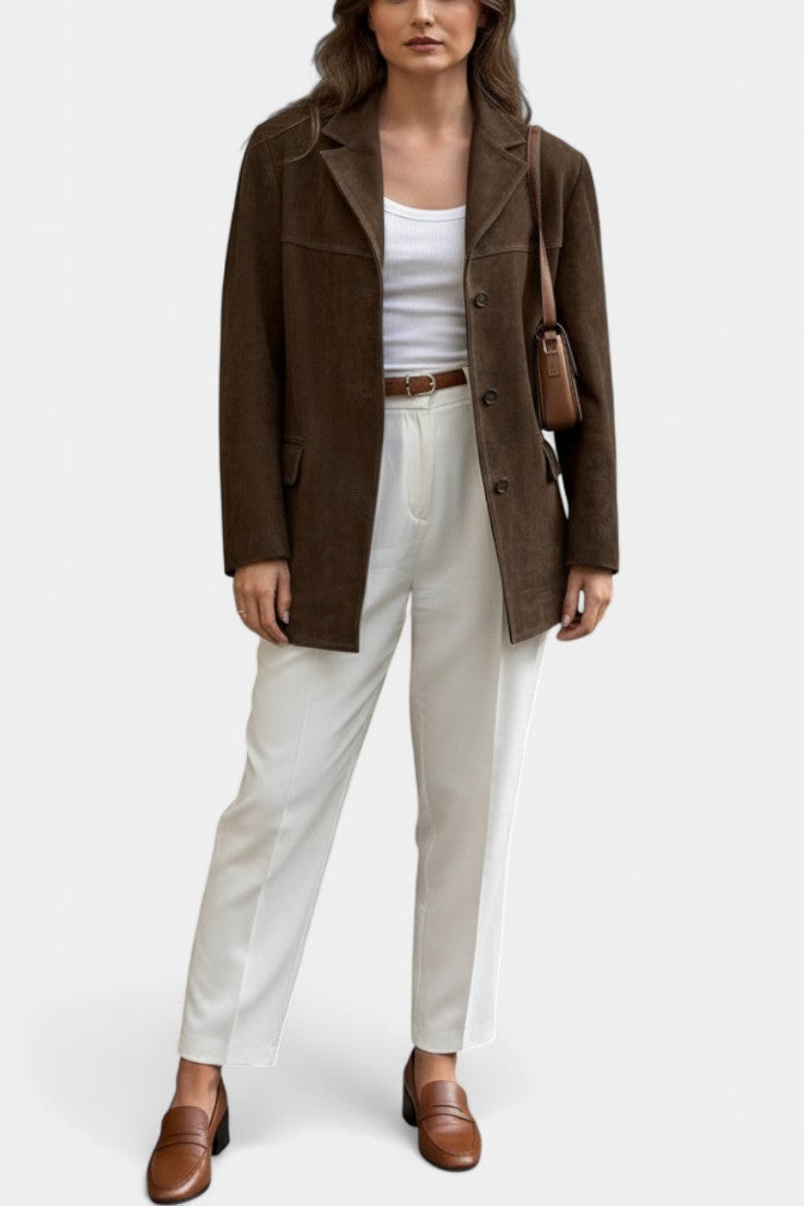 Maeve | Notched-Collar Straight Jacket