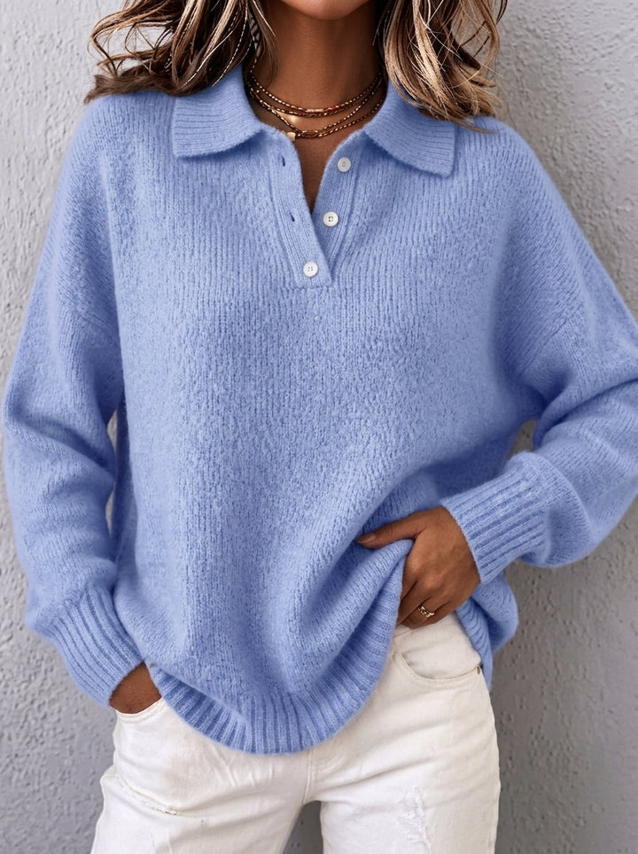 Adaline | Relaxed Collared Sweater