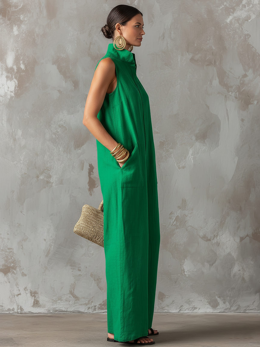 Esther | Relaxed Sleeveless Jumpsuit
