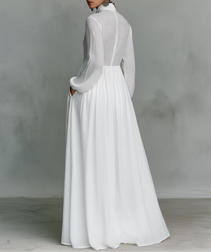 Astrid | Flowing Button-Front Maxi Dress
