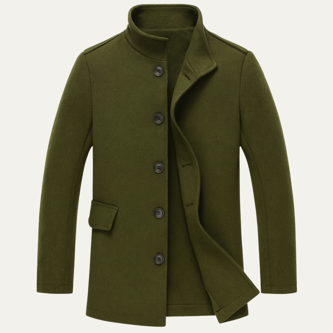Nathaniel | Refined Stand-Collar Overcoat