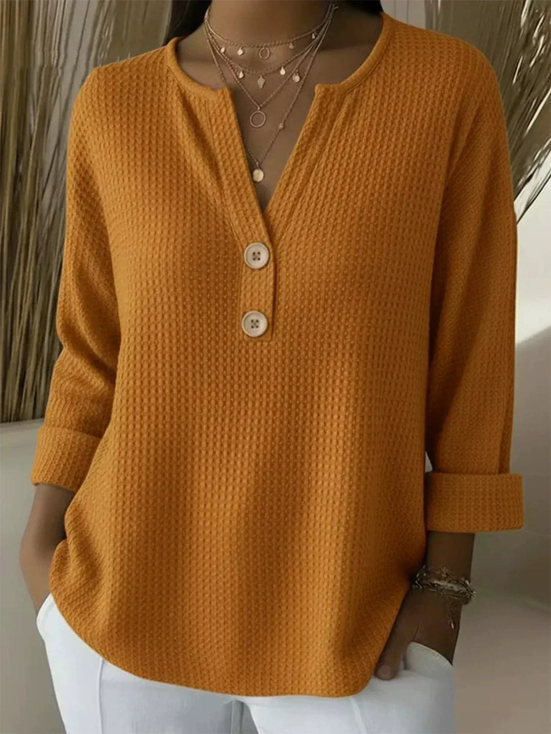 Susanna | Relaxed Henley Top