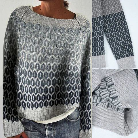 Anja | Patterned Knit Sweater