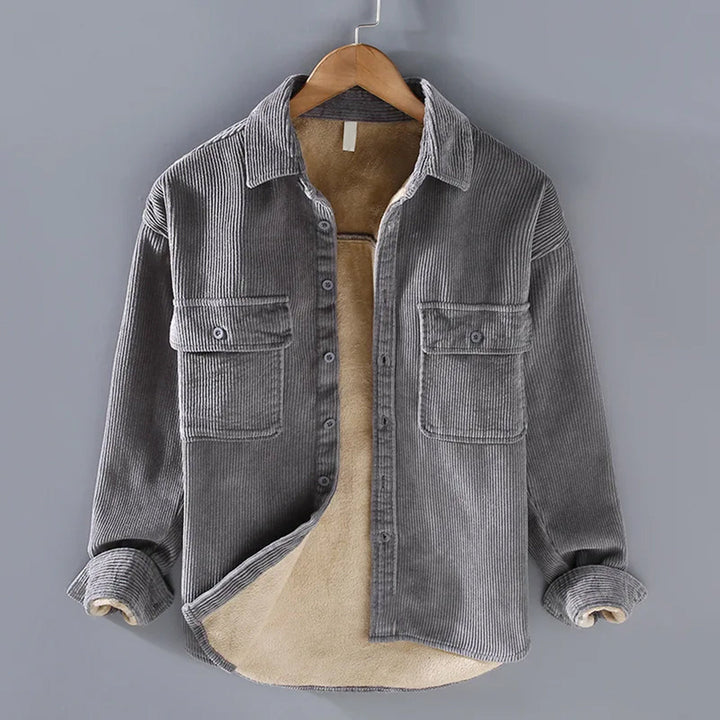 Oscar | Warm Ribbed Overshirt Jacket