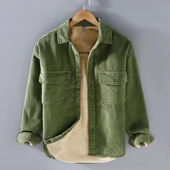 Oscar | Warm Ribbed Overshirt Jacket