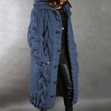 Sandra | Chunky Knit Hooded Cardigan