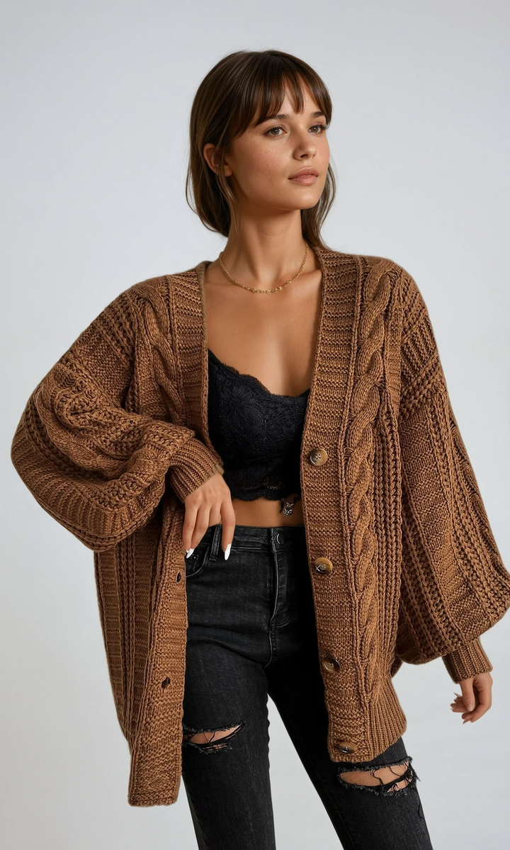 Della | Relaxed Oversized Cardigan