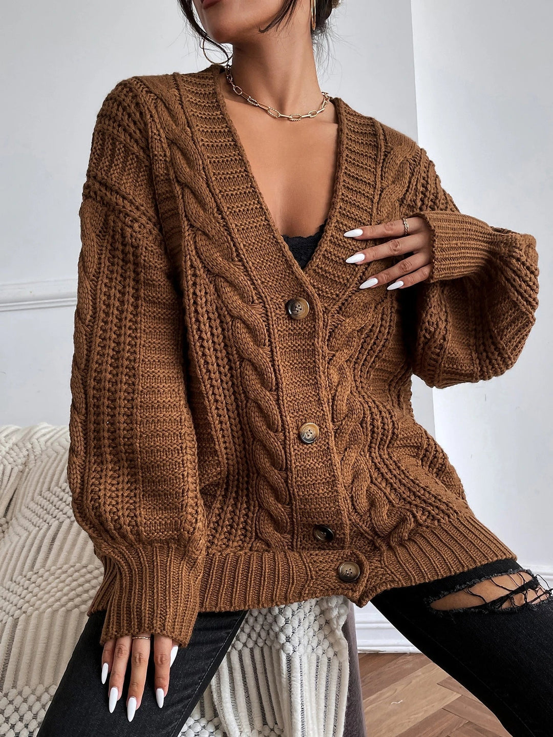 Della | Relaxed Oversized Cardigan