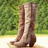 Cassidy | Lace-Trimmed Tall Western Boots
