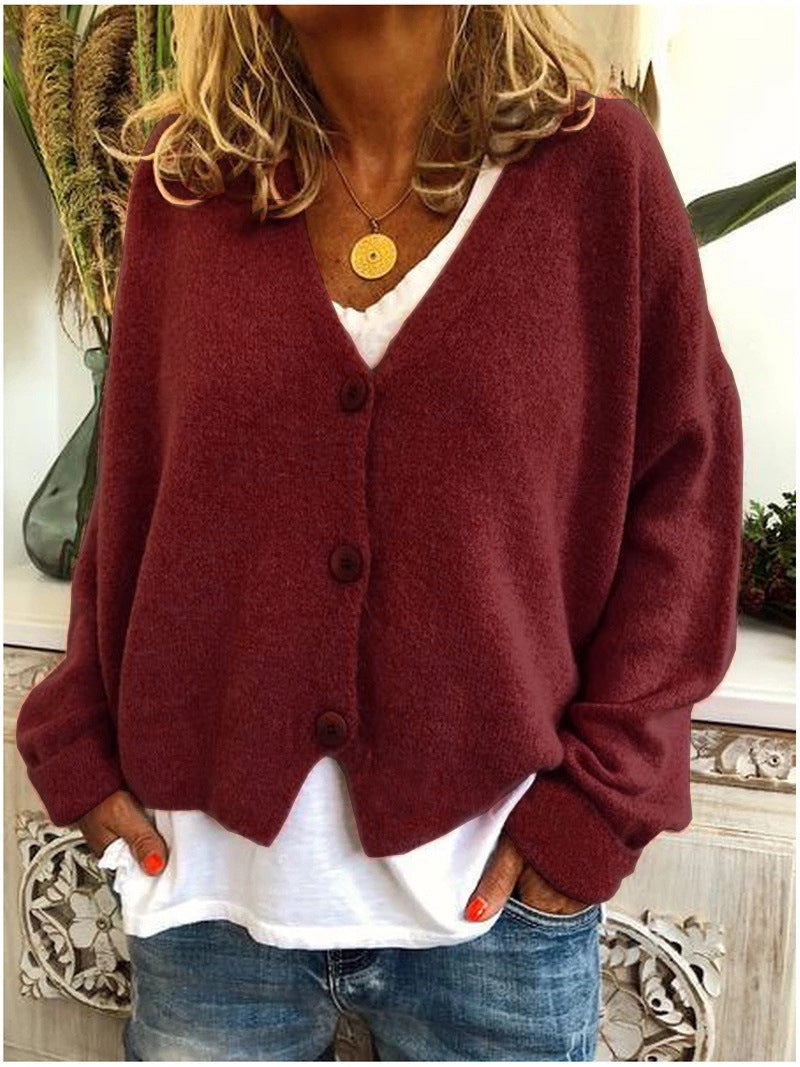 Linda | Relaxed Button-Front Cardigan