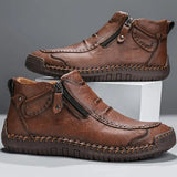 Logan | Men's Hand-Stitched Leather Ankle Boots