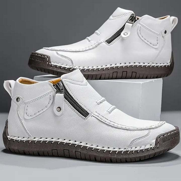 Logan | Men's Hand-Stitched Leather Ankle Boots