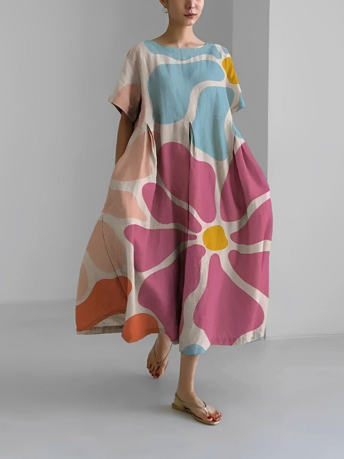 Dorothy | Painterly Floral Summer Dress