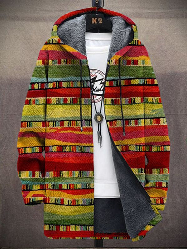 Nolan | Hooded Artistic-Print Cardigan