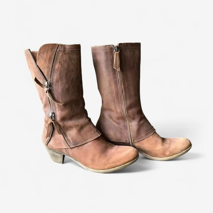Pippa | Timeless Mid-Calf Heeled Boots
