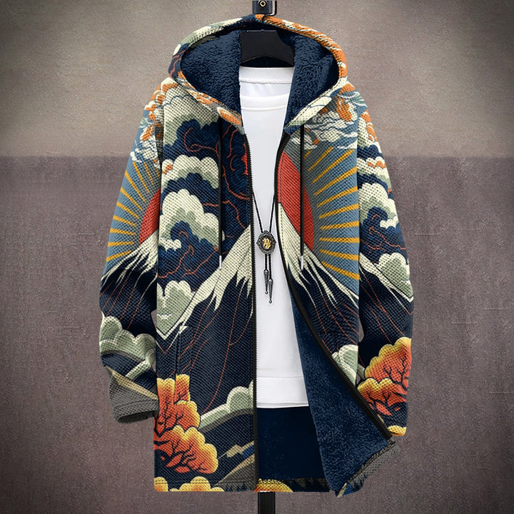 Beckett | Artful Hooded Cardigan