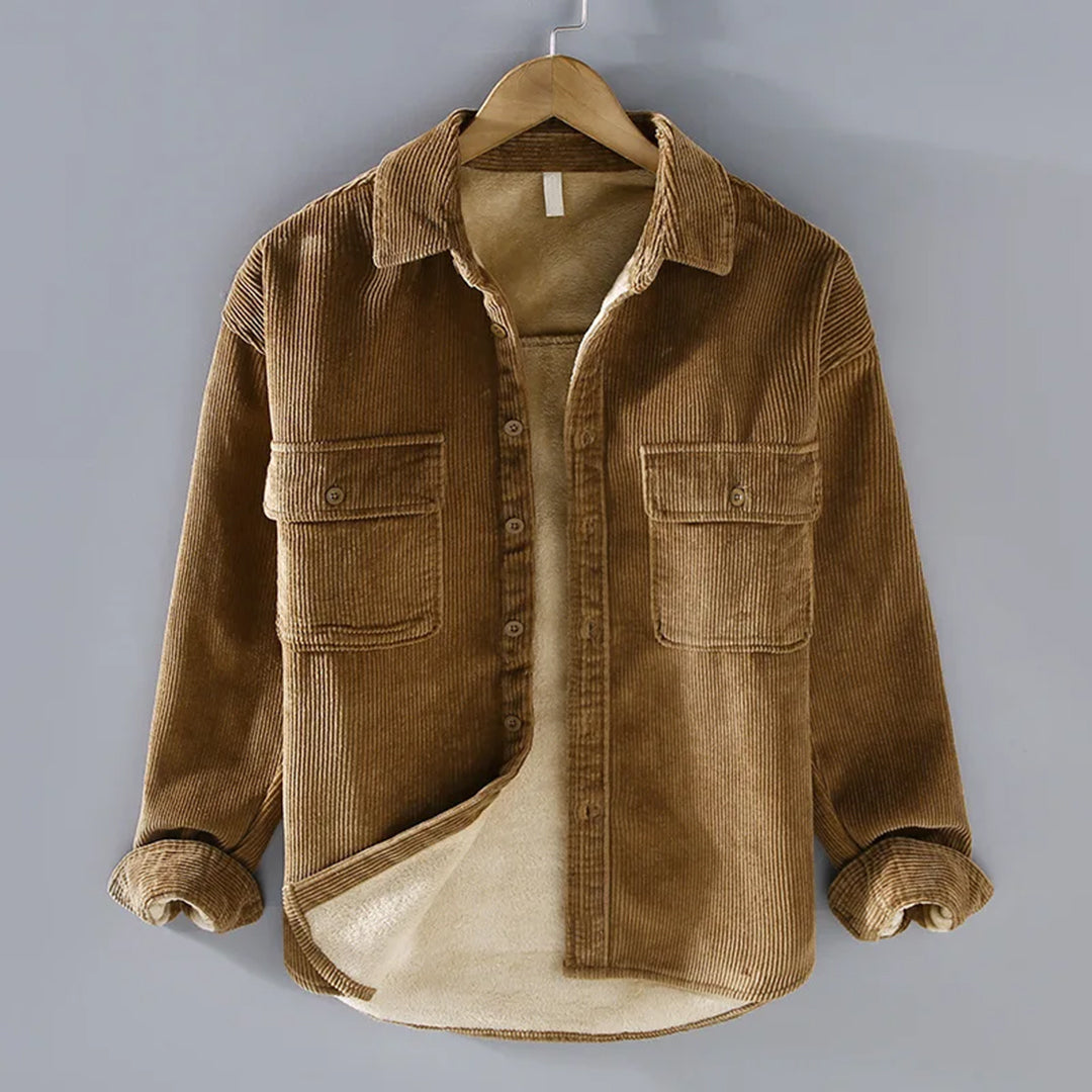 Oscar | Warm Ribbed Overshirt Jacket