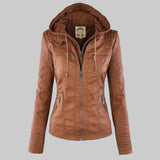 Fleur | Hooded Moto Jacket