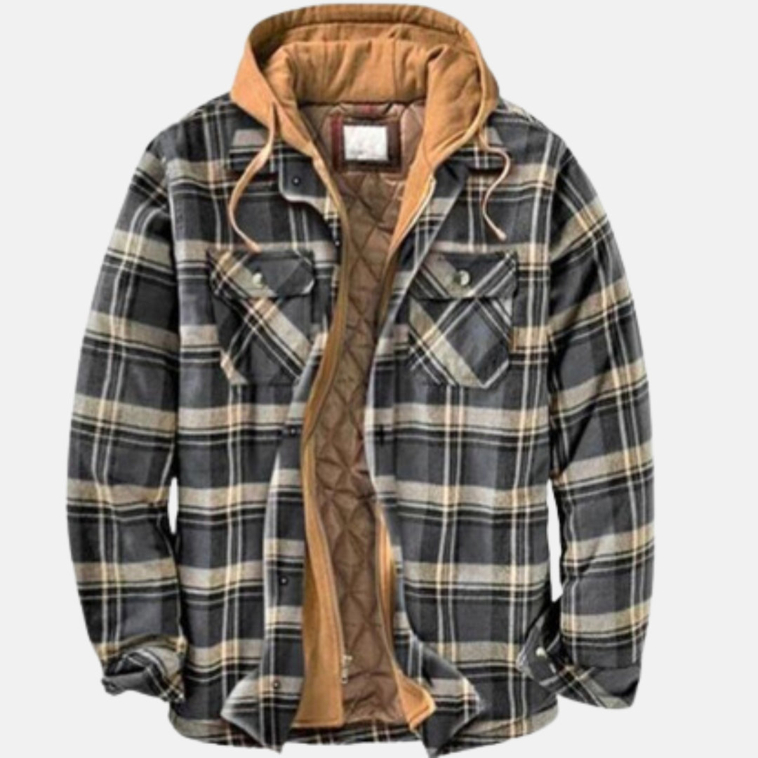 Harlan | Rugged Hooded Plaid Jacket