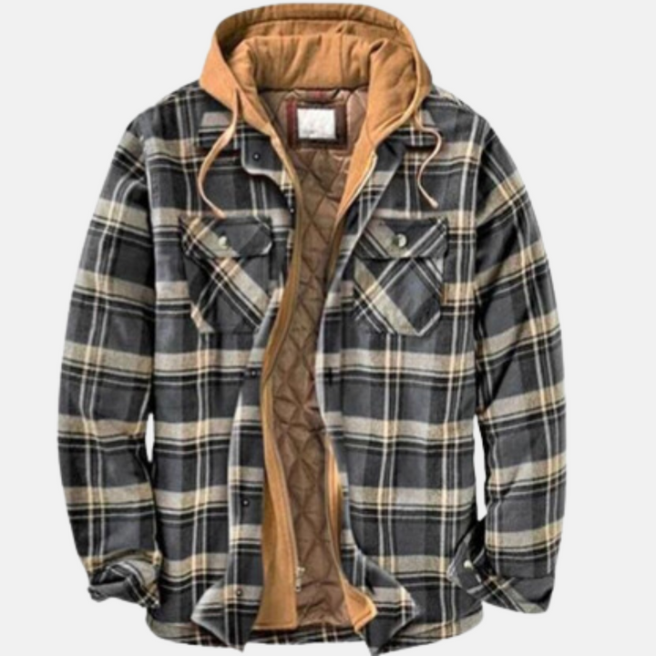 Harlan | Rugged Hooded Plaid Jacket