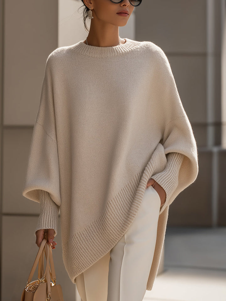 Isolde | Oversized Drape Knit Sweater