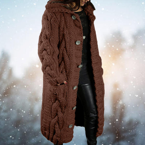 Mirabel | Cable-Knit Longline Cardigan