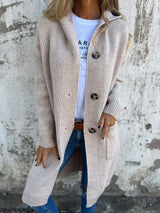 Esther | Longline Button-Front Cardigan