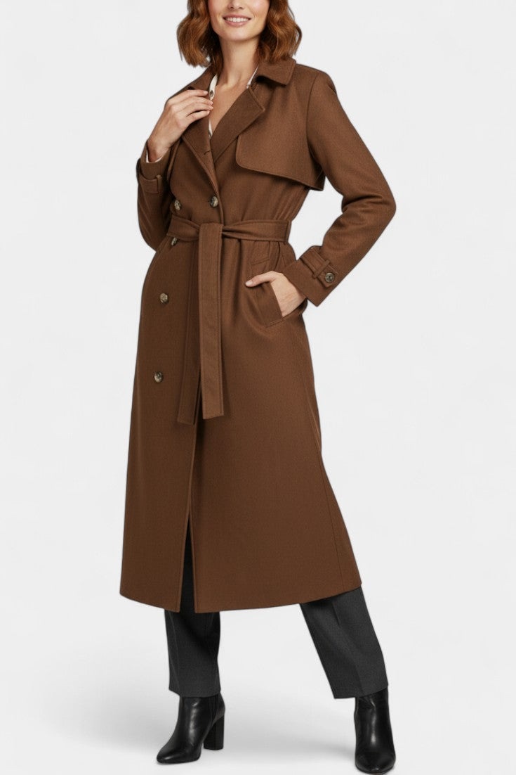 Abigail | Belted Longline Trench Coat